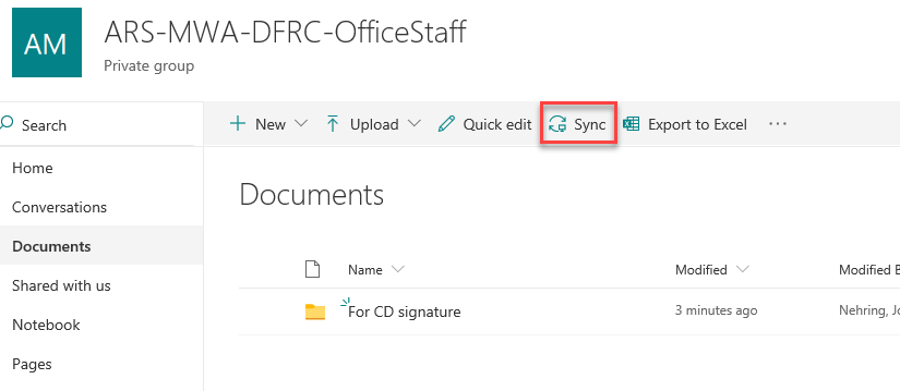 sharepoint not syncing with file explorer
